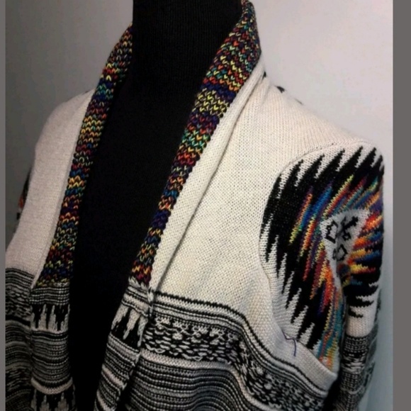 Northern Angel Women's L Aztec Cardigan Sweater - Picture 5 of 7