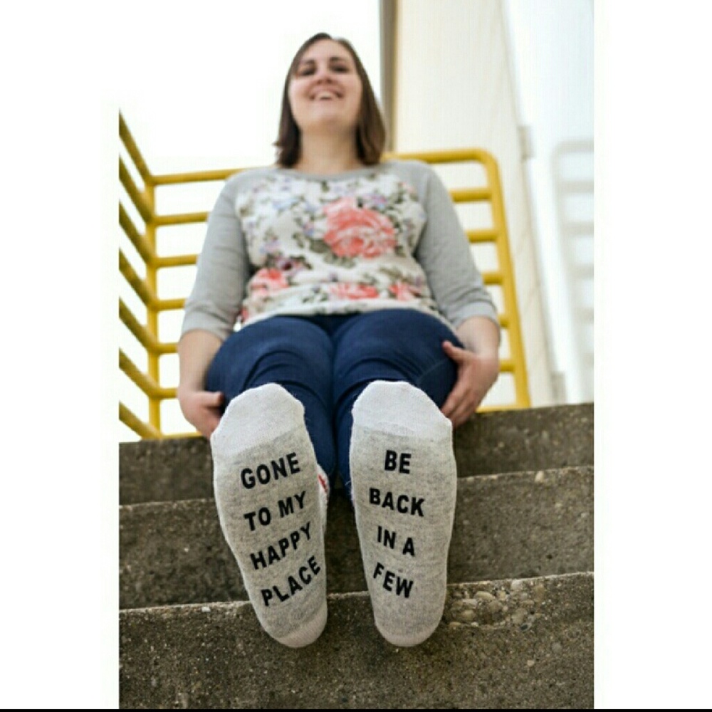 JUST IN HAPPY PLACE Socks - Picture 2 of 3