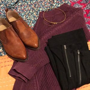 Aerie oversized cable knit sweater