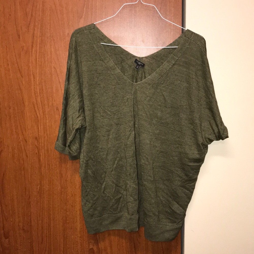 *SALE* green short sleeve casual blouse