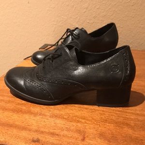 Born Wingtip Heeled Loafers