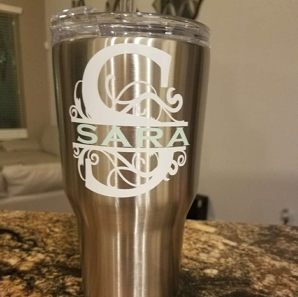 Perzonalized stainless steel tumbler