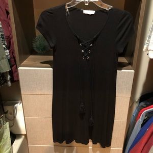 Tillys Black Lace Up Dresss