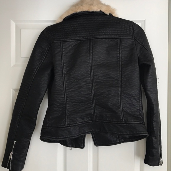 🎊24 hour price drop🎊Zara fur leather jacket - Picture 4 of 4