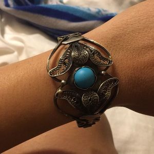 Turquoise silver bracelet