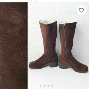 SOLD Dark Brown Draper Tall Boots