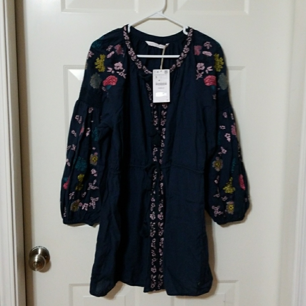 zara trafaluc dress size small