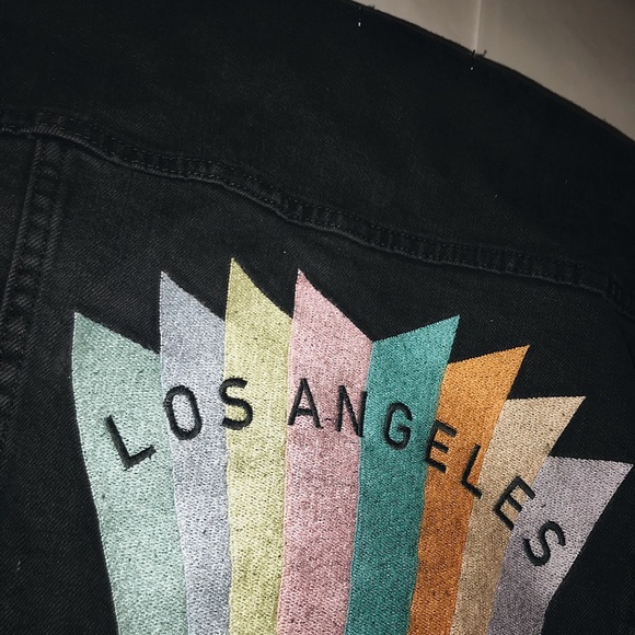 Black LA Jean Jacket by Pacsun - Picture 3 of 6