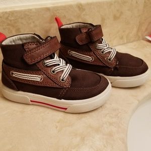 Carter's brown high top shoes size 6
