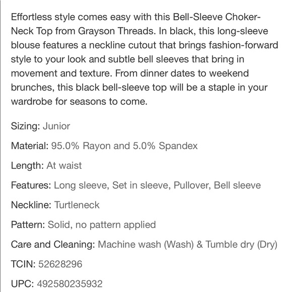 🎉HP🎉Last 1 New choker bell sleeve plus size top - Picture 3 of 7