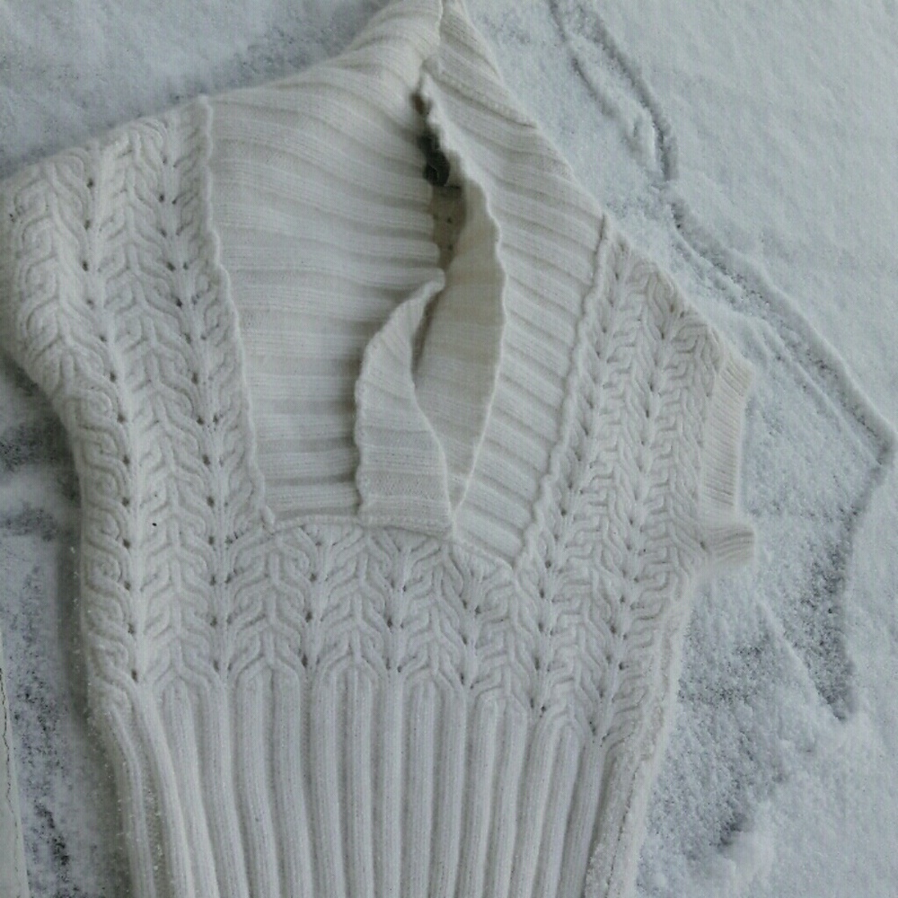 Wintery white sweater