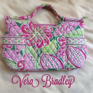 Vera Bradley pink and green bag/purse