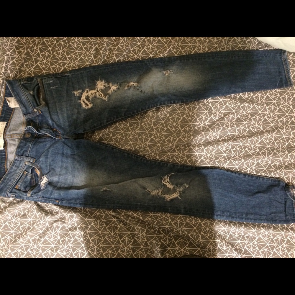 Abercrombie ripped jeans