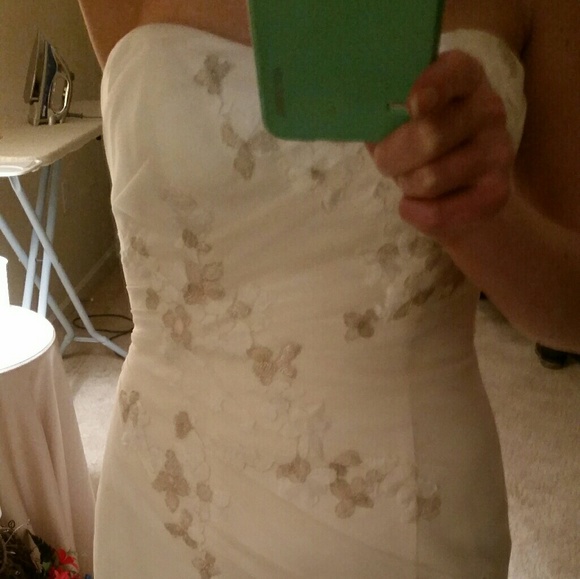 Galina Strapless Organza Trumpet Size 6 KP3622 nwt - Picture 2 of 8