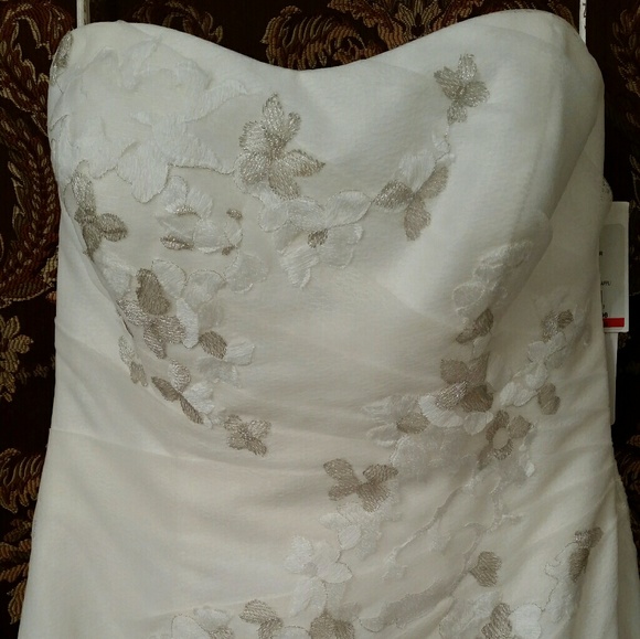 Galina Strapless Organza Trumpet Size 6 KP3622 nwt - Picture 6 of 8