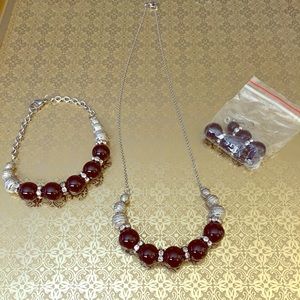 Black & Silver Jewelry Set