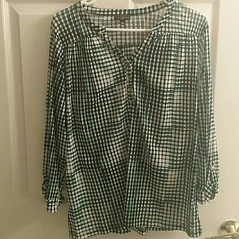 The LIMITED 3/4 Sleeve Print Blouse Sz XL
