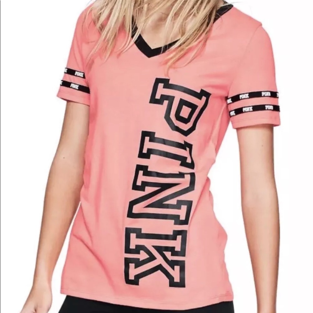 NEW Victoria Secret Pink V Neck Tee