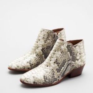 Snake skin able booties