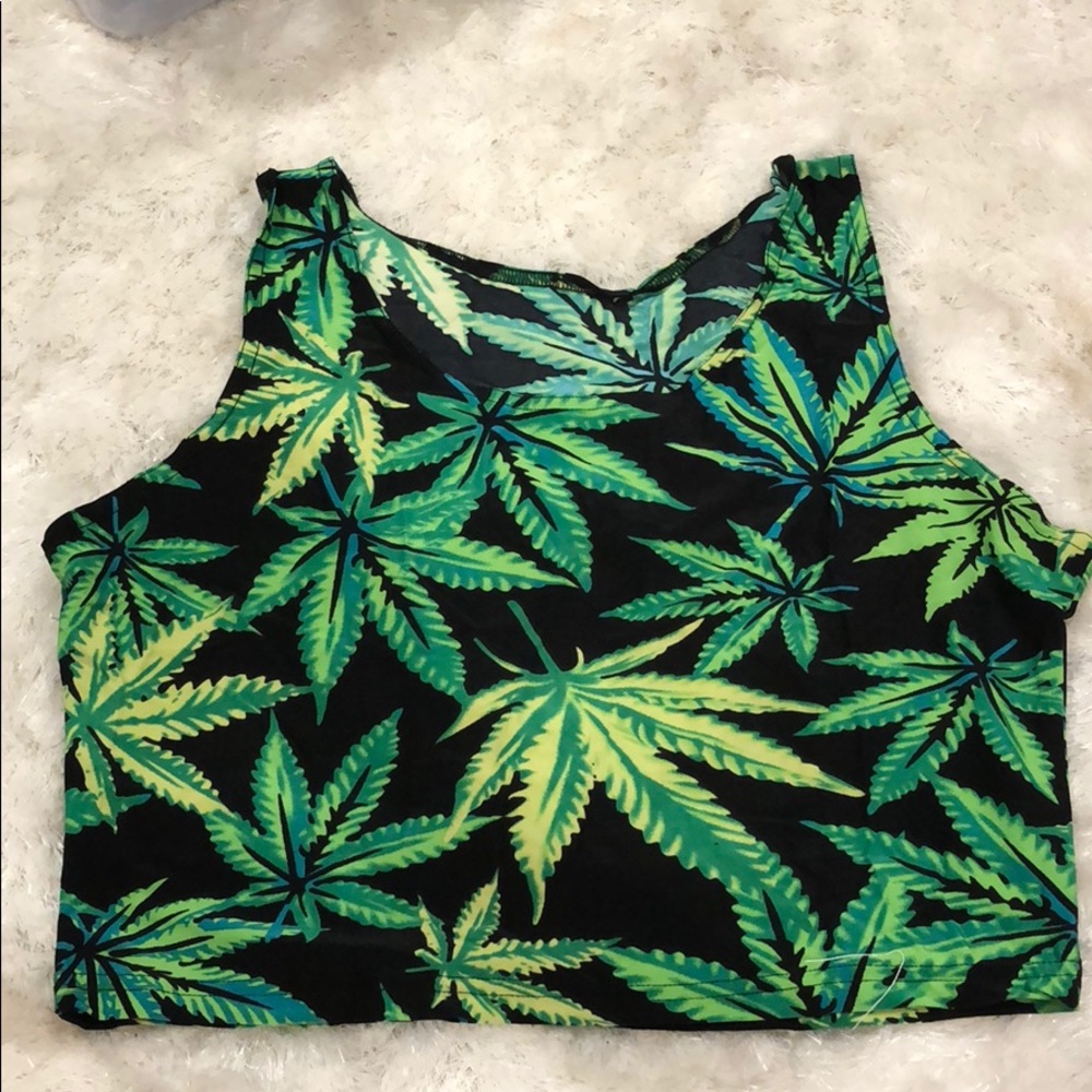 Weed Crop Top