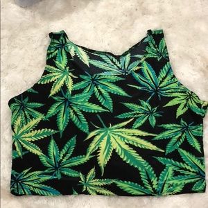 Weed Crop Top