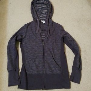 Zip up hooded jacket
