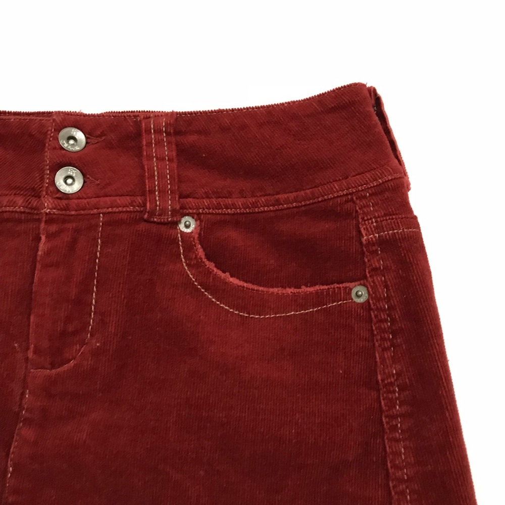 Rust colored Corduroy Mini Skirt - Picture 2 of 5