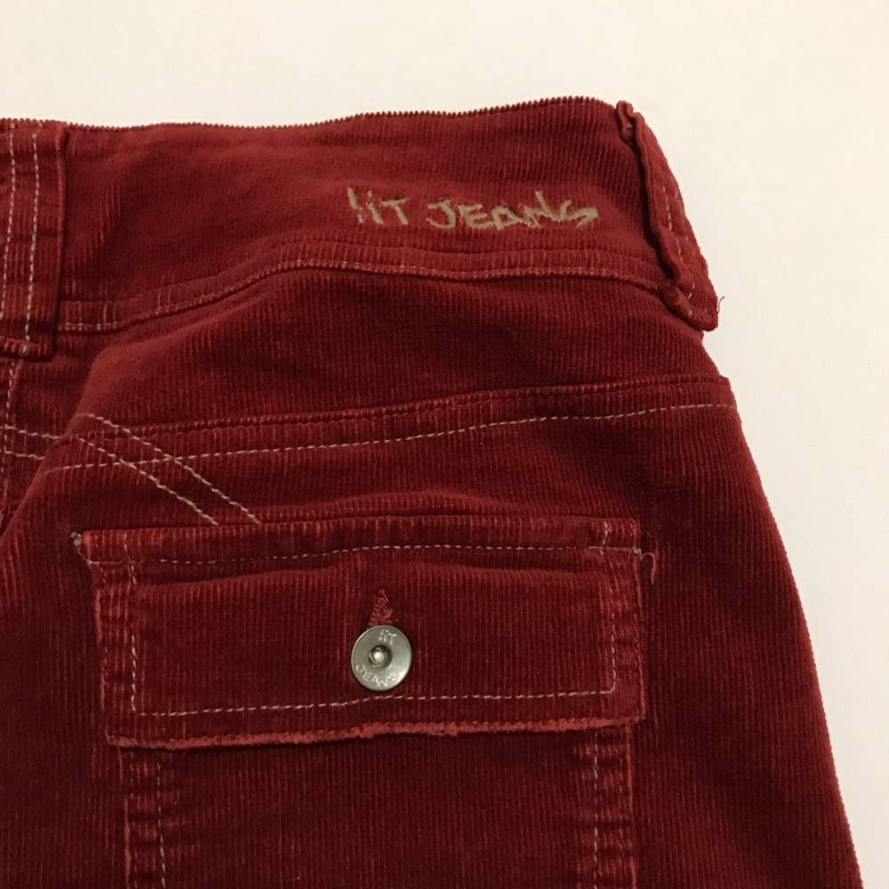 Rust colored Corduroy Mini Skirt - Picture 4 of 5