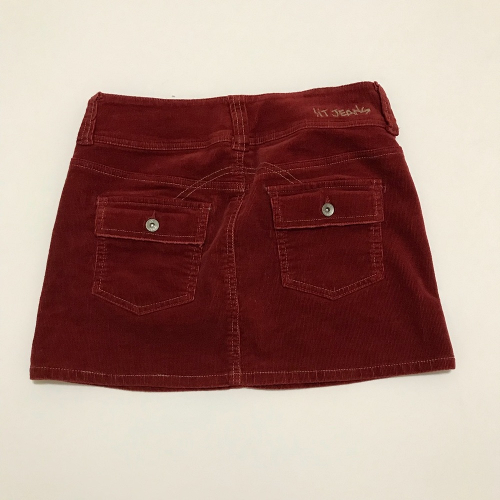 Rust colored Corduroy Mini Skirt - Picture 5 of 5