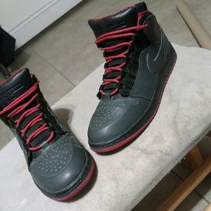 Black and Red Jordans