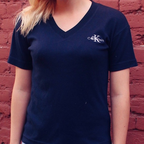 Vintage 90's Calvin Klein Embroidered Shirt - Picture 1 of 3