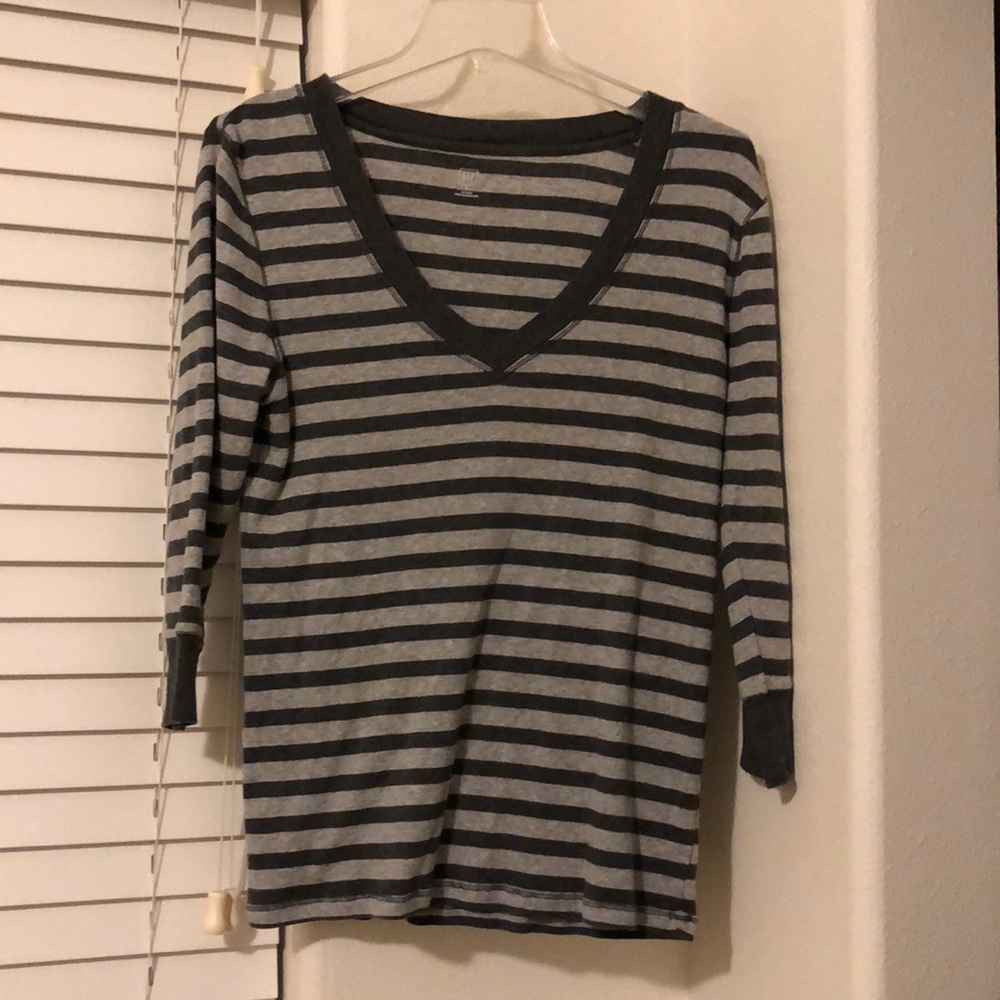 Gray 3/4 sleeve T-Shirt