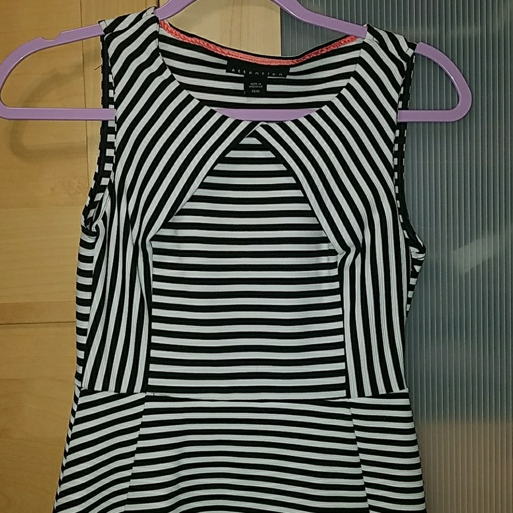 Attention striped dress