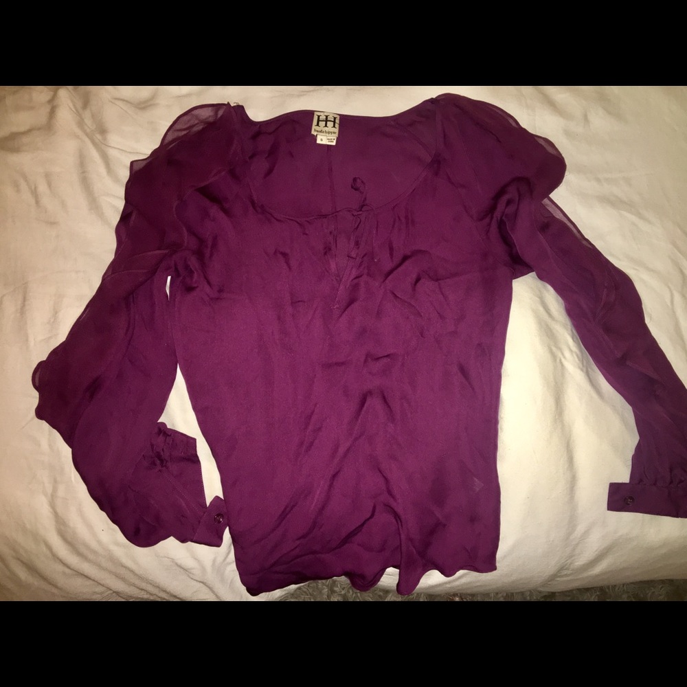 Haute hippie purple blouse
