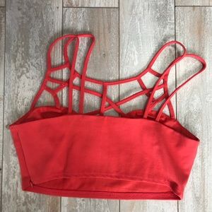 Coral Crop Top