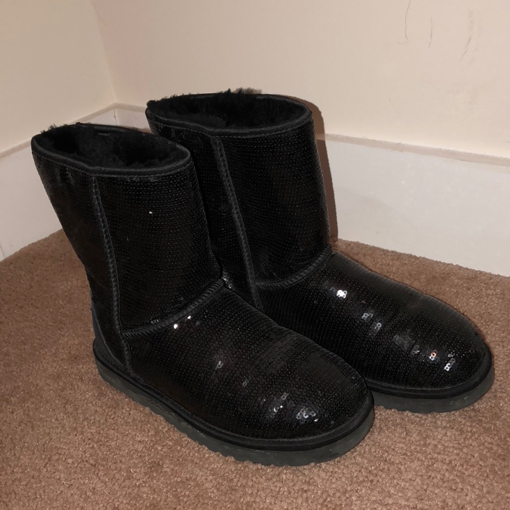 Black Sequin Uggs