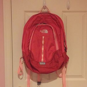 Coral North face Backpack