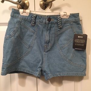 BDG BRAND NEW HIGH-WAISTED DENIM SHORTS
