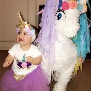 Unicornlace headband/outfit and/or piñata separate