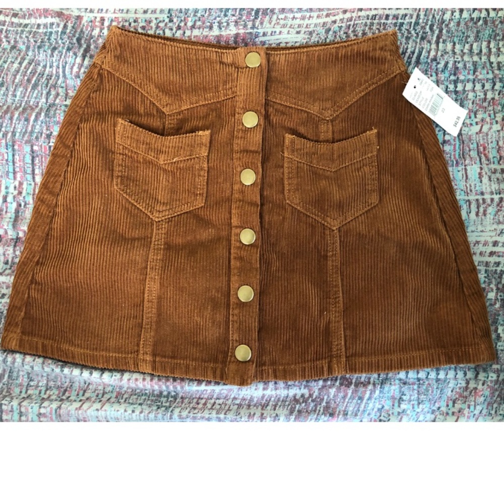 KENDALL + KYLIE corduroy A-line skirt
