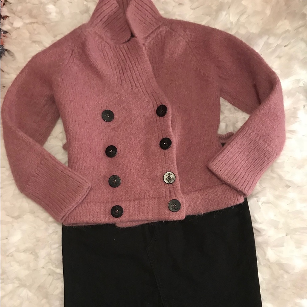 Paul Smith Blue Thick Pink Sweater/Jacket Size M