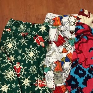 NWT lularoe TC2 leggings bundle Christmas
