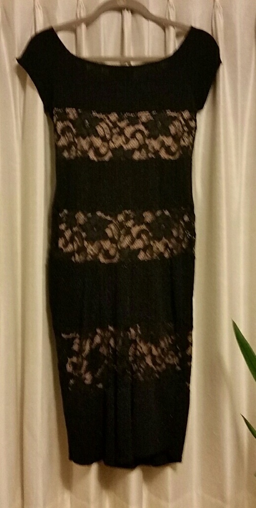 Black, lace insets ,dress
