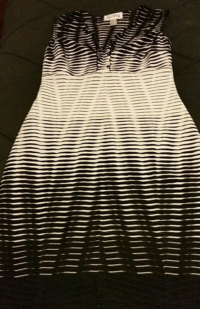 BLACK/WHITE DRESS - Picture 5 of 5