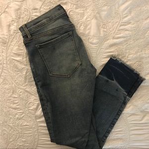 Banana Republic Petite Frayed Hem Pants