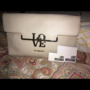 Moschino handbag Cream with gold hardware