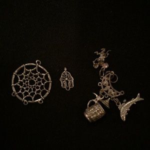 Real silver charms