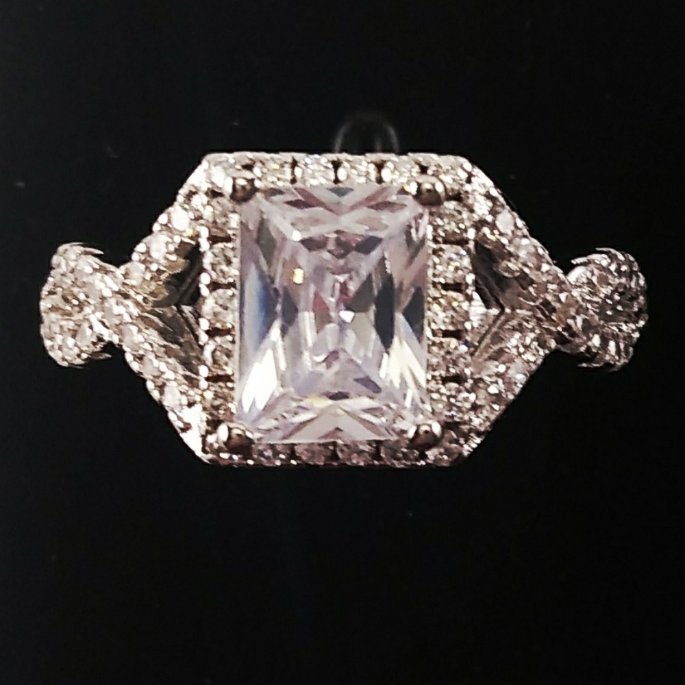 Engagement Baguette & Round Ring Sz 6