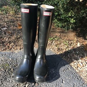 Tall black Hunter boots!