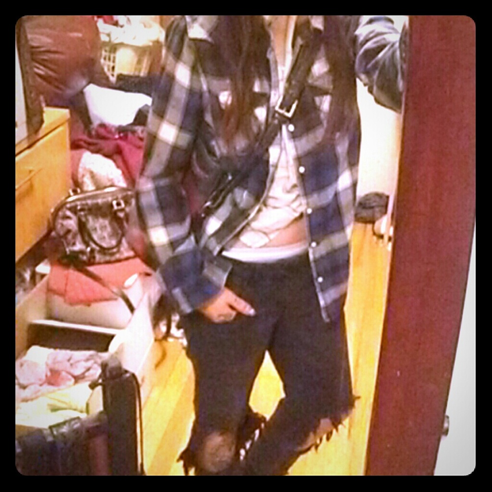 Vintage plaid 90s flannel